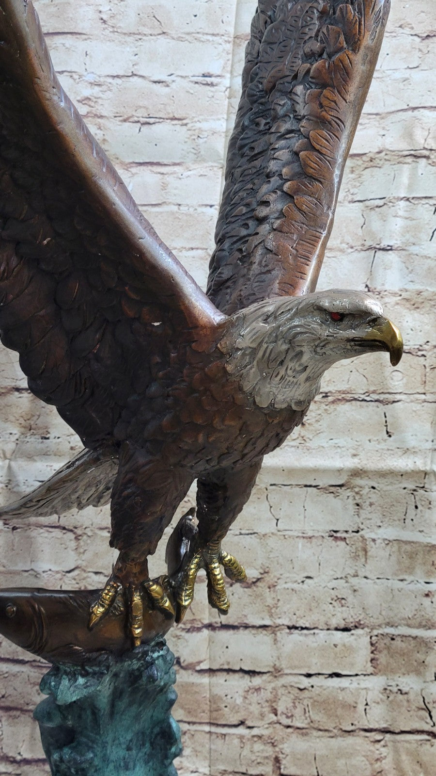 Impressive Large American Eagle Bird Freedom Head Heavy Figurine Sculpture SALE