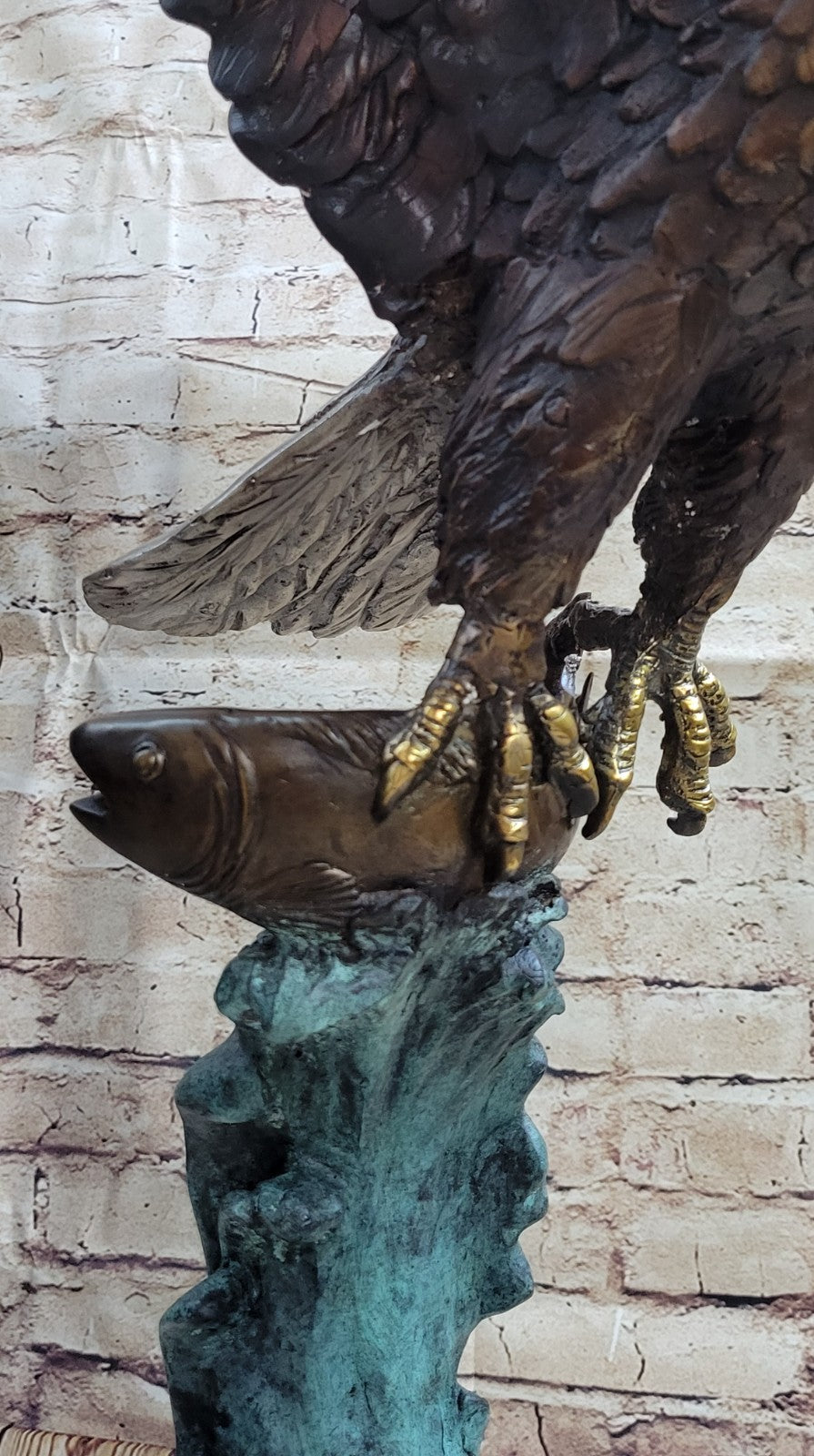 Impressive Large American Eagle Bird Freedom Head Heavy Figurine Sculpture SALE