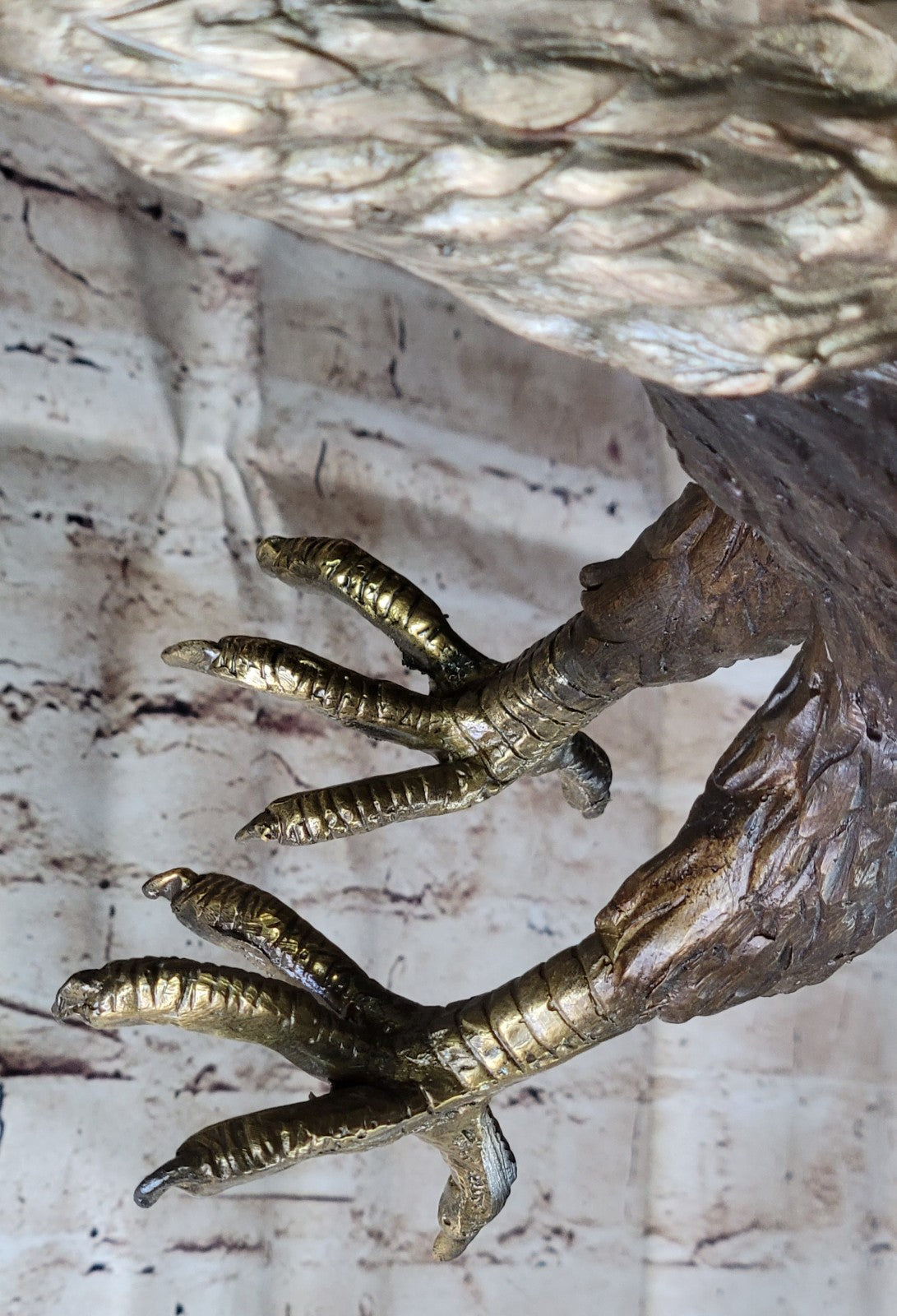 Bronze Eagle Sculpture by French Mogniez-"Majestic Fisherman" BEAUTIFUL & HUGE!