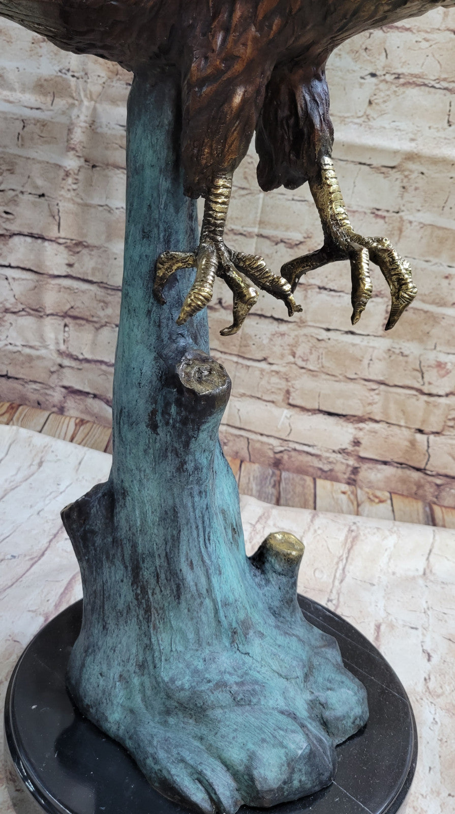 Moigniez Bronze Eagle Sculpture - Multi Color PATINA - Signed Figurine Gift Deal