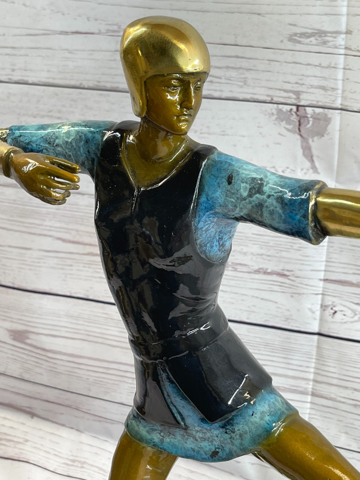 vintage Apollo Greek God Style Archer Nude Male Bronze Sculpture Statue History