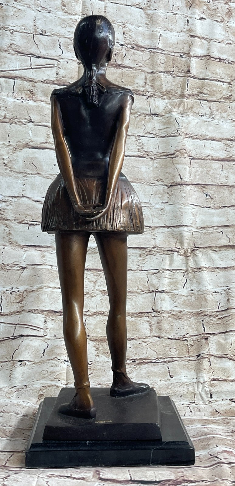 Bronze Sculpture 20.5" Tall Classic Famous Ballerina by Degas Hot Cast Figurine