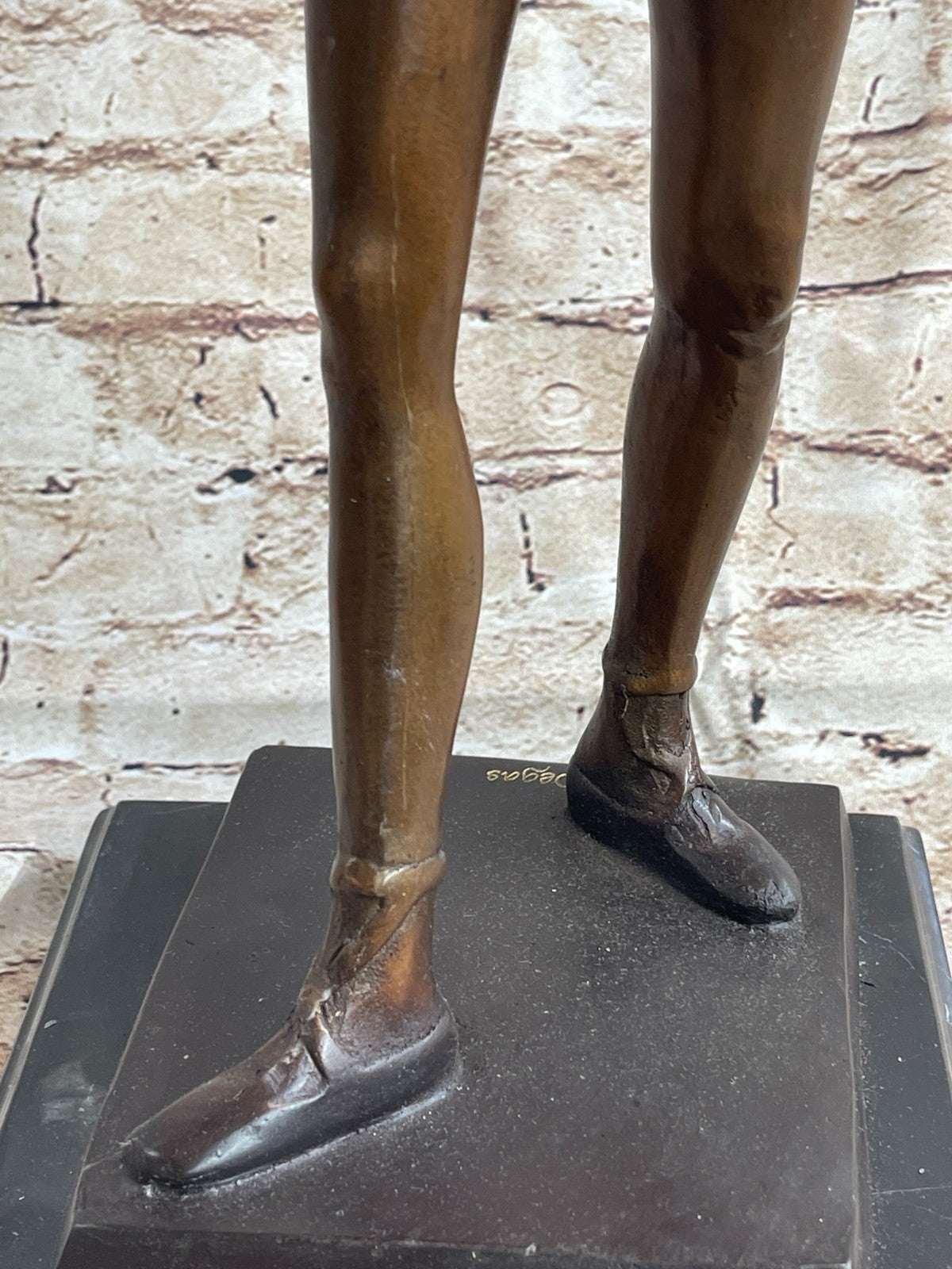 Bronze Sculpture 20.5" Tall Classic Famous Ballerina by Degas Hot Cast Figurine