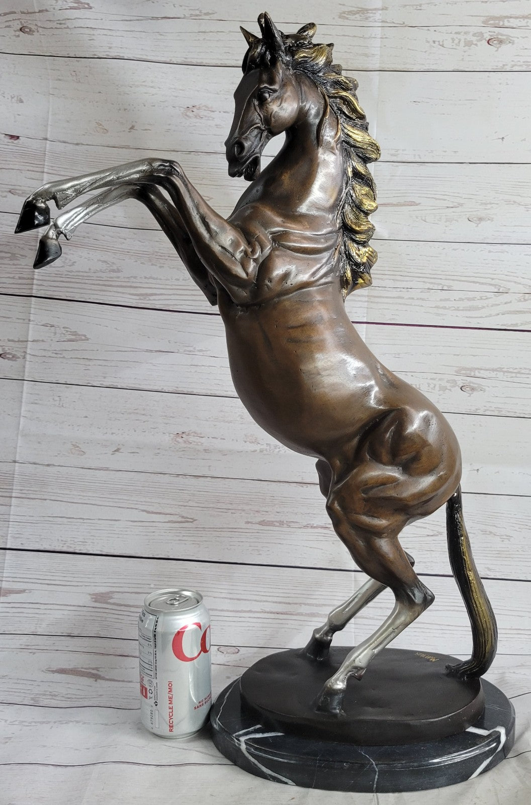 Bronze Sculpture Numbered Limited Edition Stallion Horse Animal Hand Made