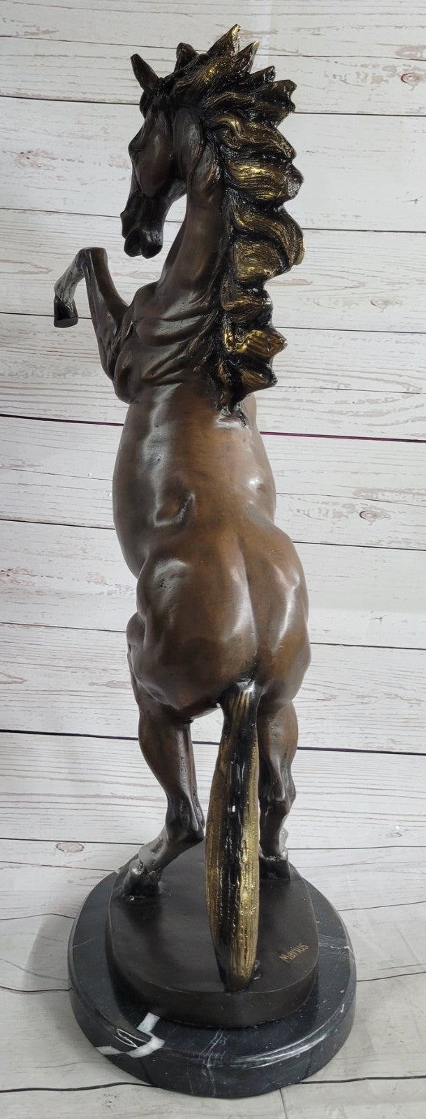 Bronze Sculpture Numbered Limited Edition Stallion Horse Animal Hand Made