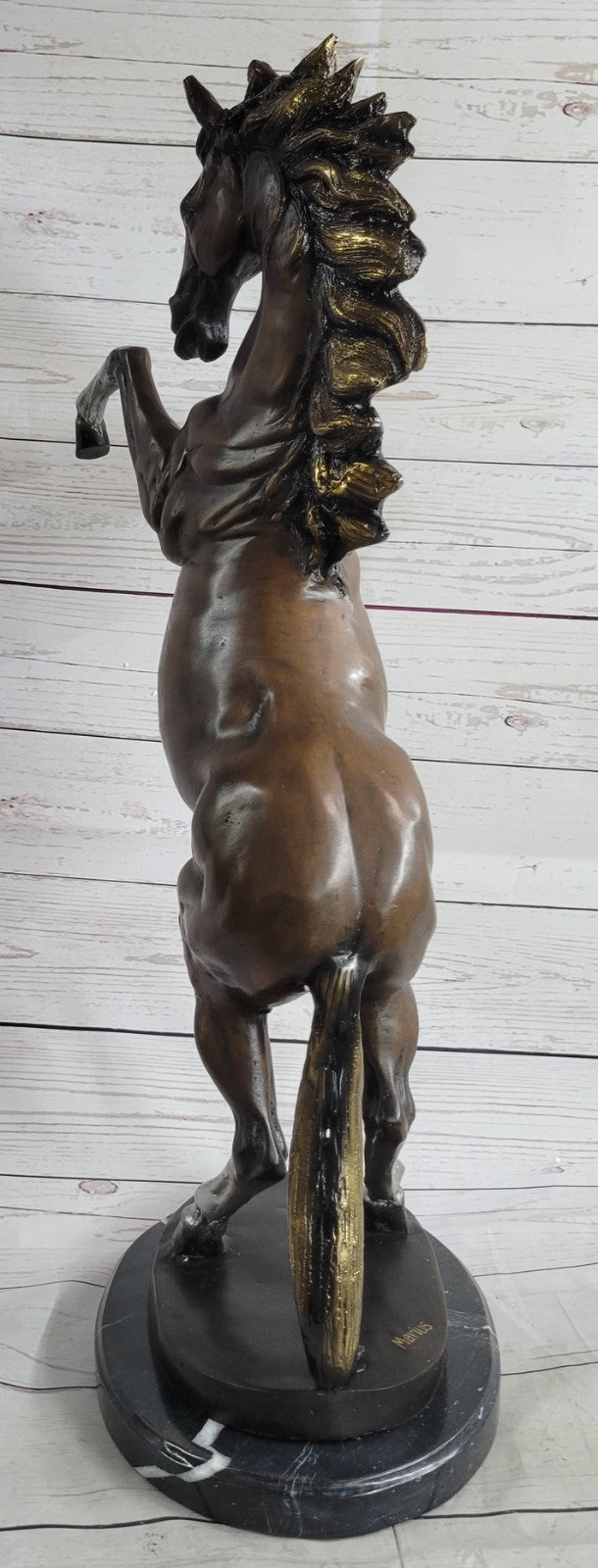 Bronze Sculpture Numbered Limited Edition Stallion Horse  Animal Hand Made