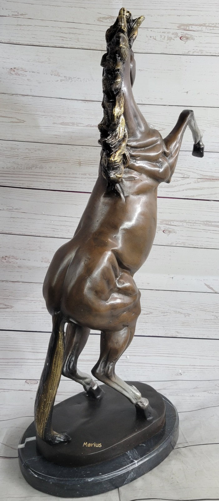 Bronze Sculpture Numbered Limited Edition Stallion Horse  Animal Hand Made