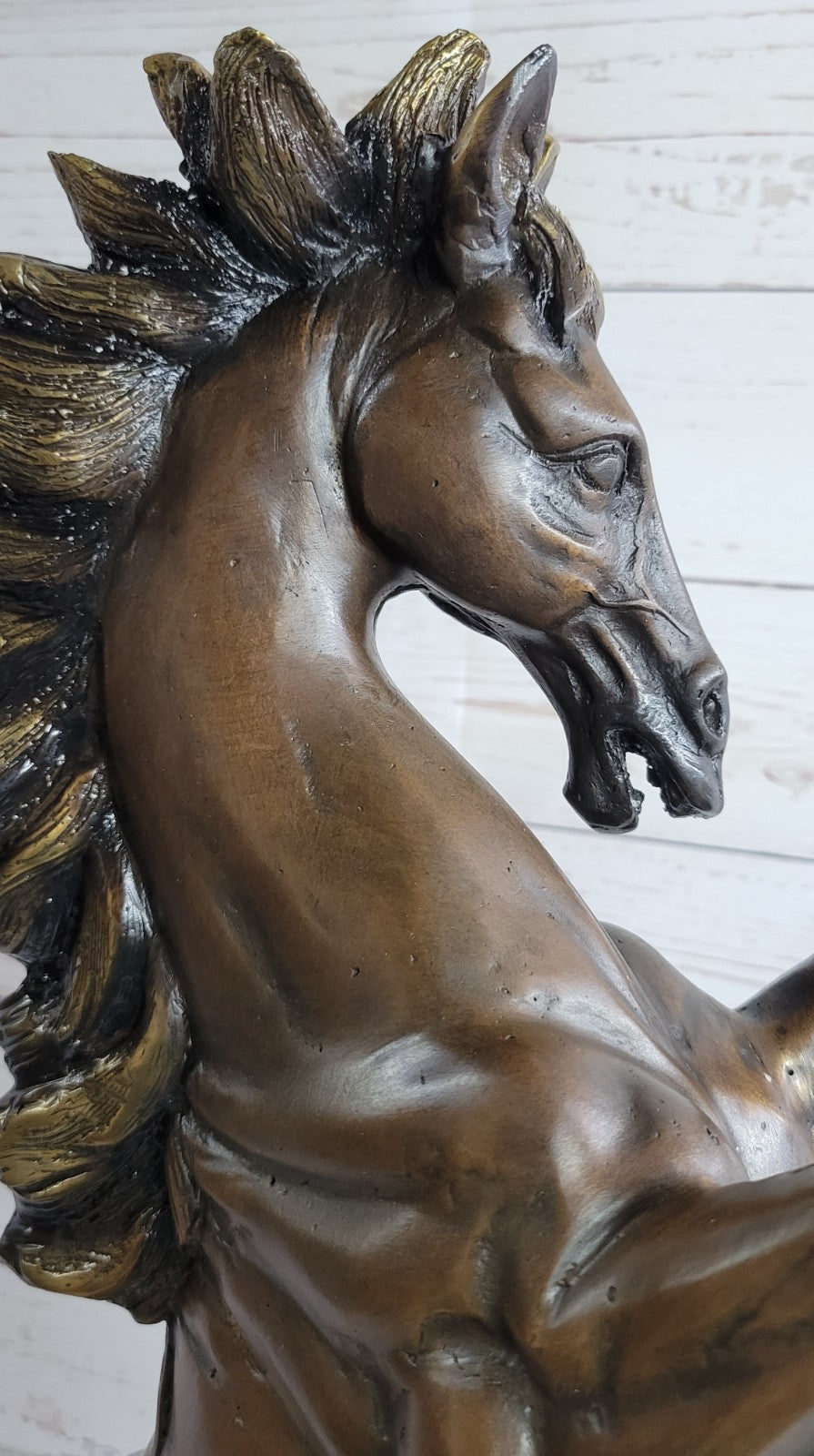 Bronze Sculpture Numbered Limited Edition Stallion Horse Animal Hand Made