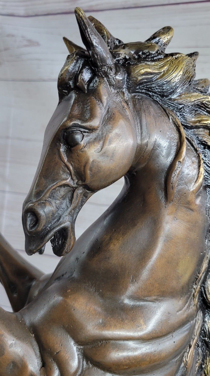 Bronze Sculpture Numbered Limited Edition Stallion Horse Animal Hand Made