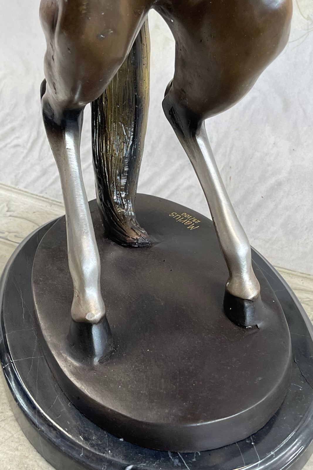 Arabian Horse Bronze Sculpture by Marius – Limited Edition Statue Figurine Décor on Sale