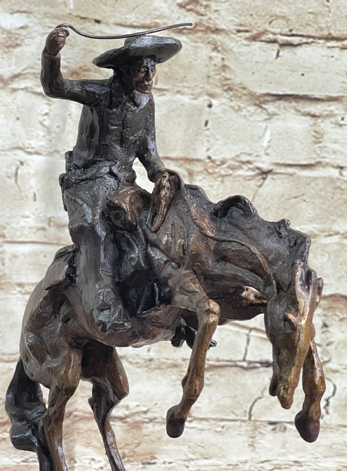 Bronco Buster by Remington Bronze Sculpture Art Deco Hot Cast Figurine Figure