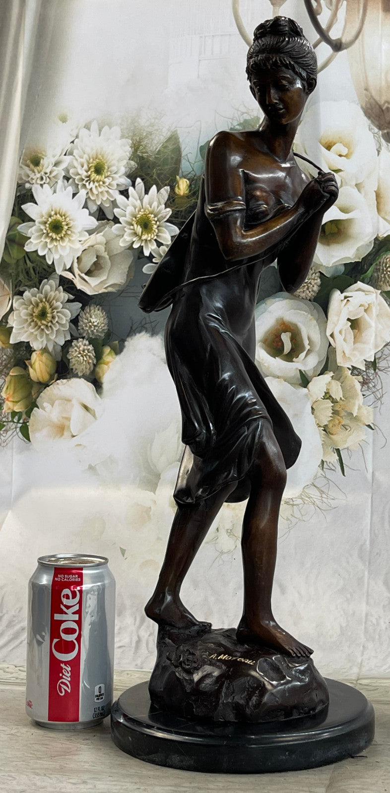 Handcrafted bronze sculpture SALE Gui Fashion Old Playing Girl Sexy Moreau