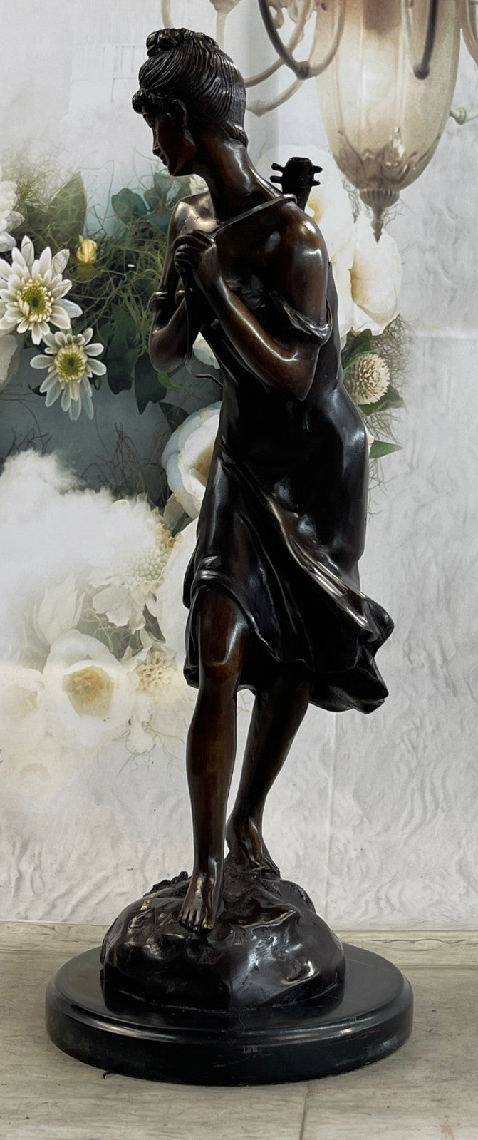 Handcrafted bronze sculpture SALE Gui Fashion Old Playing Girl Sexy Moreau