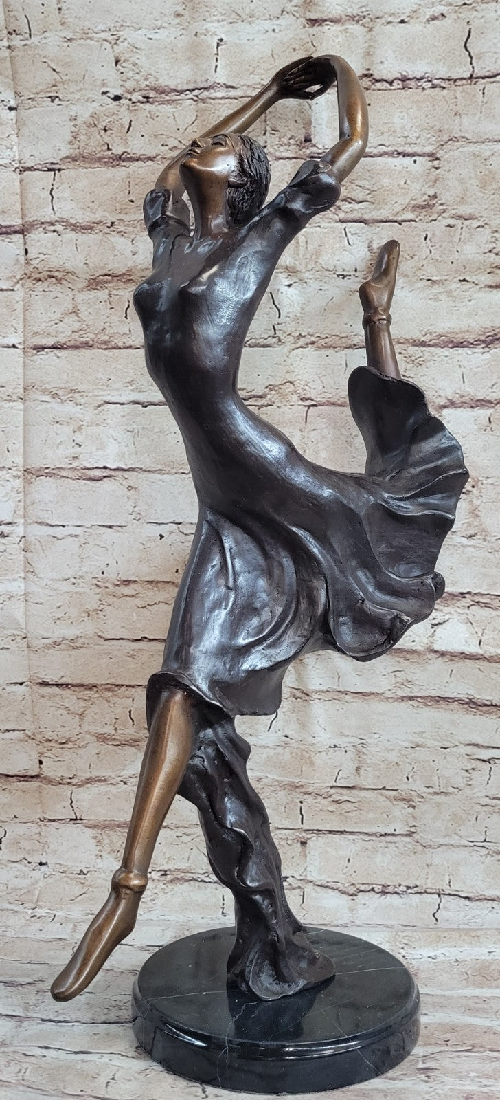 Bronze Wild Modern Contemporary Dance or Dancing sculpture by artist Collett