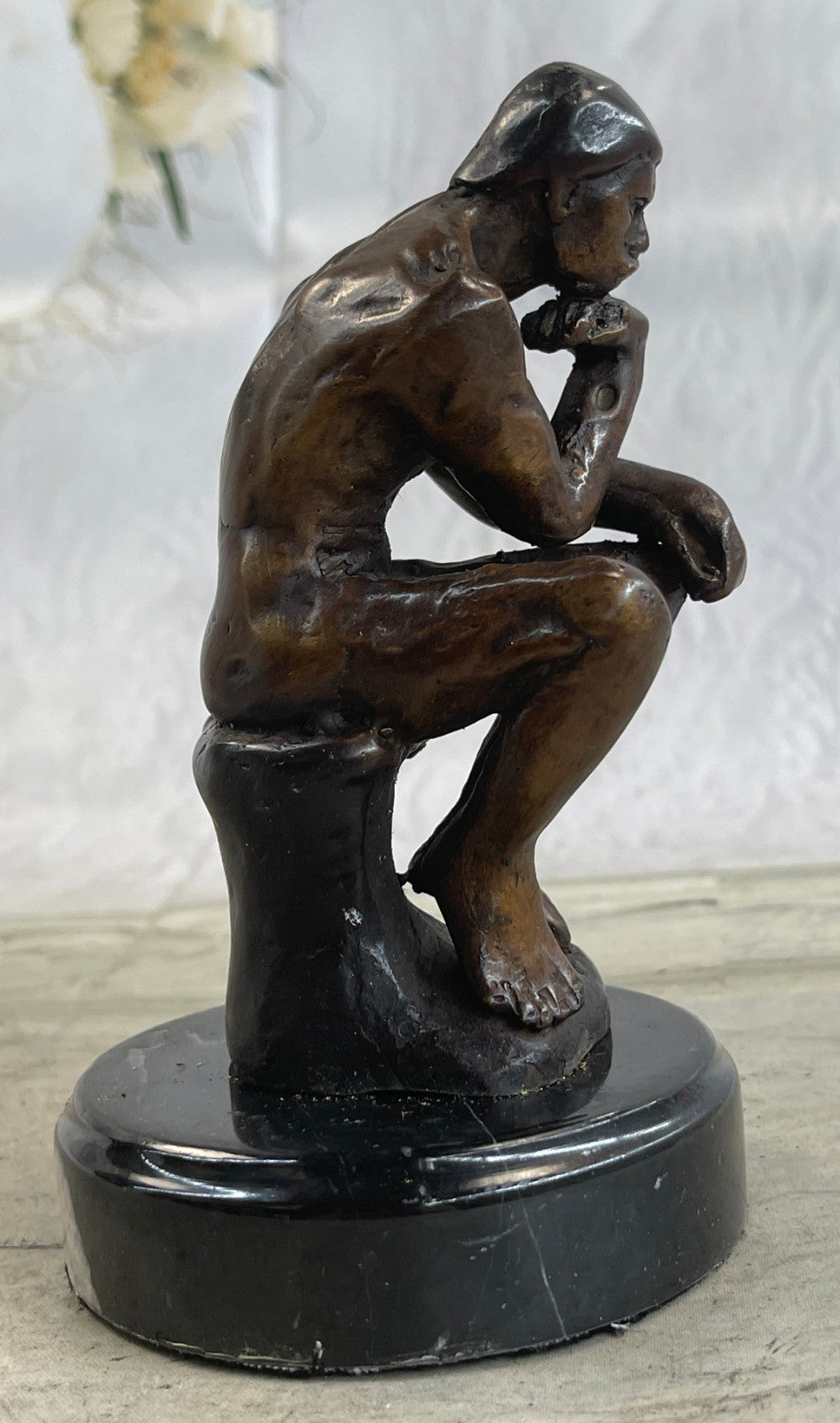 Handcrafted bronze sculpture SALE Deco Art Thinker The Rodin`S Rodin Elegant ART