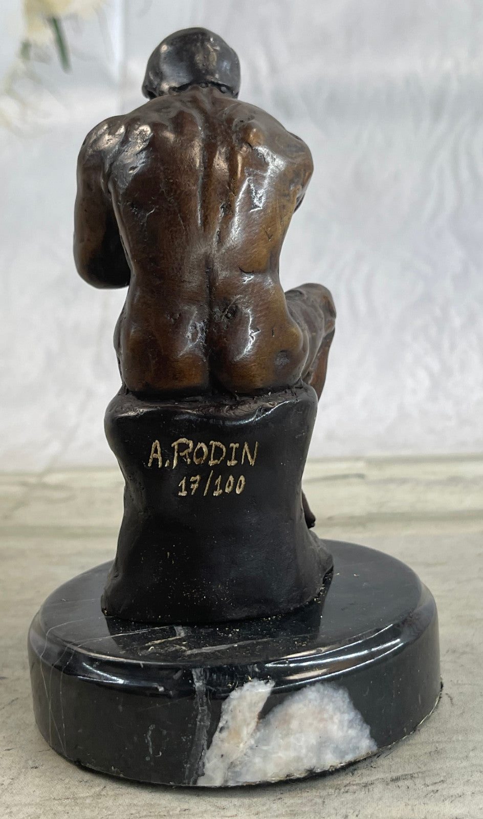 Handcrafted bronze sculpture SALE Deco Art Thinker The Rodin`S Rodin Elegant ART