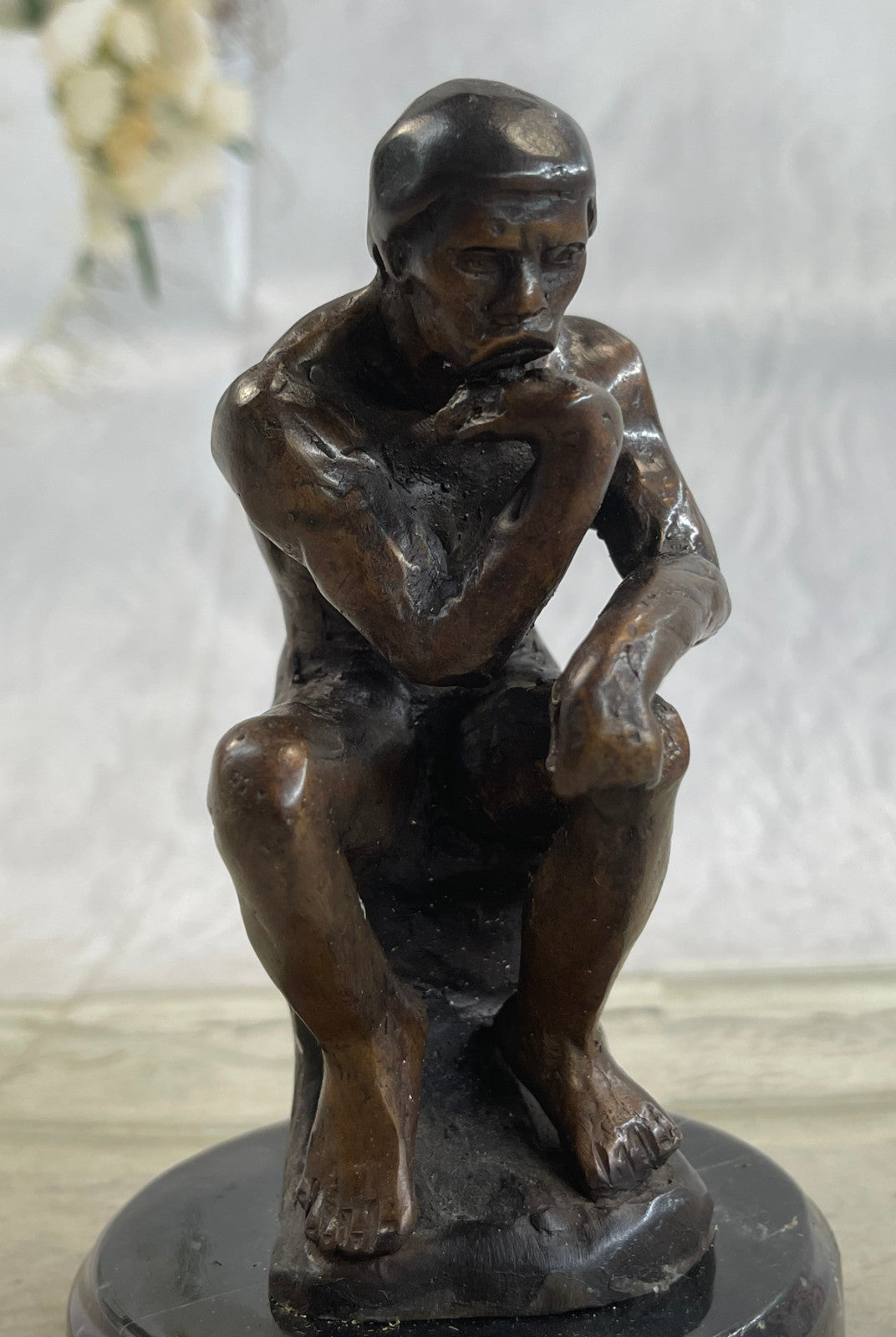 Handcrafted bronze sculpture SALE Deco Art Thinker The Rodin`S Rodin Elegant ART