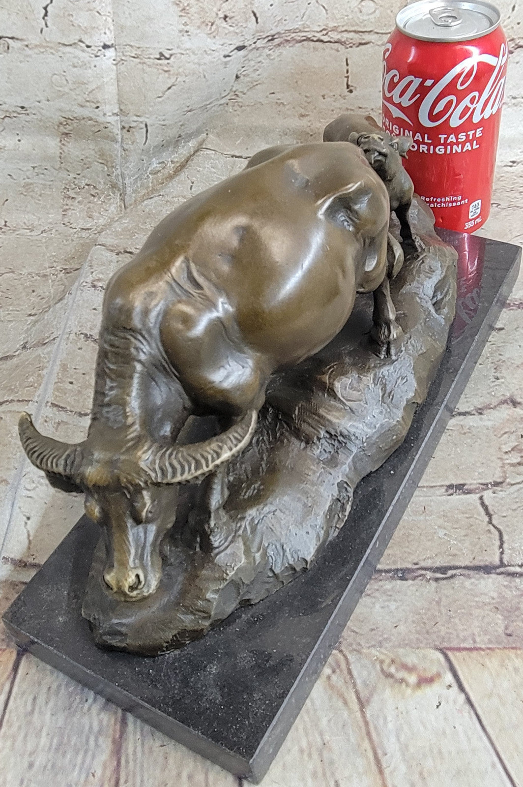 Handcrafted Vienna Bronze Bull Sculpture Abstract Modern Classic Artwork