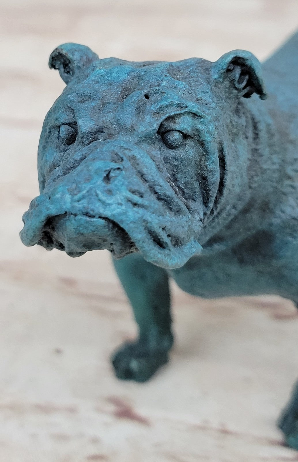 Bronze Sculpture English Bulldog Animal Hot Cast Figurine Home Decor Figure