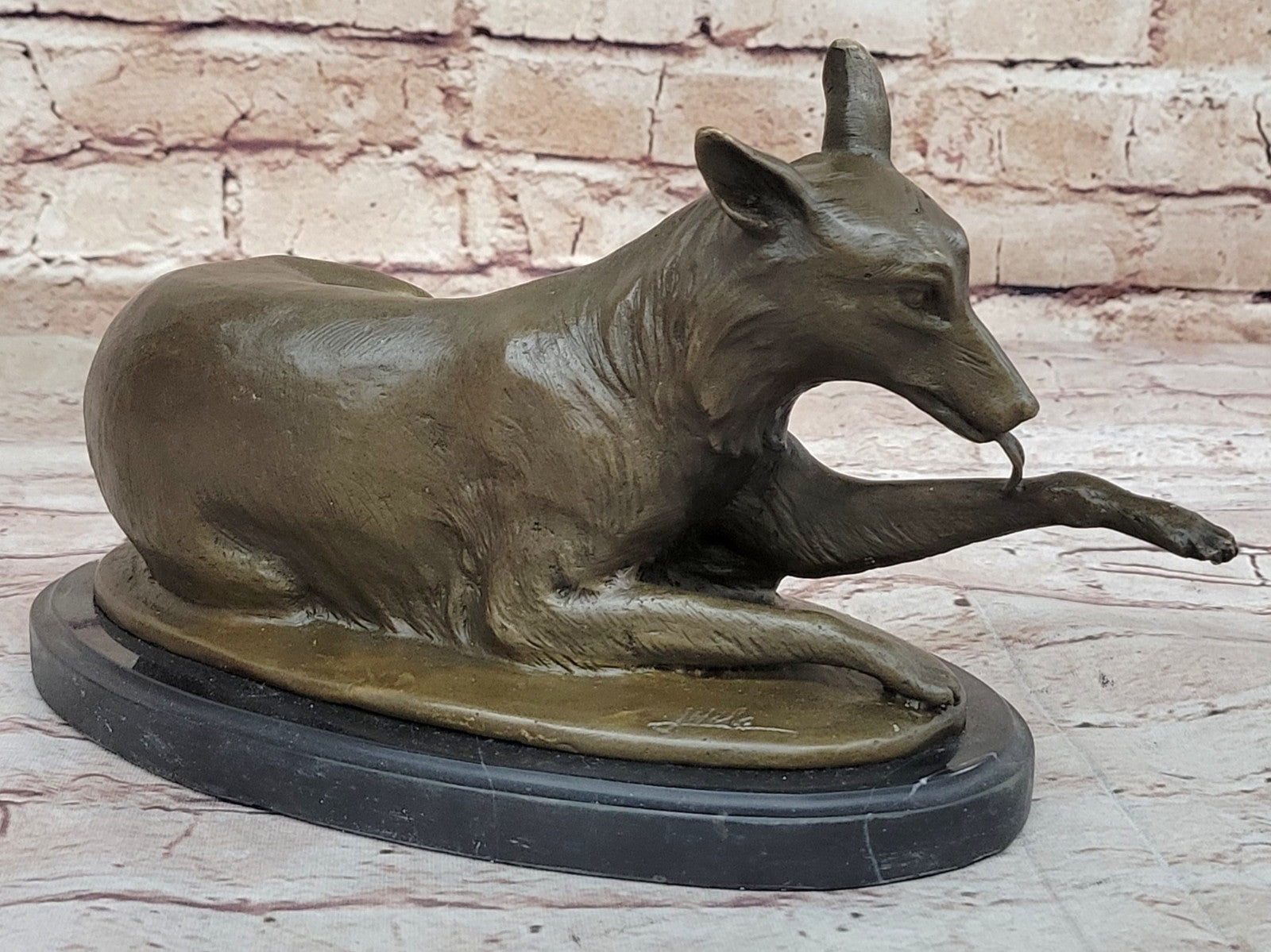 Original Artwork: Milo`s Collector Edition Bronze German Shepherd Statue