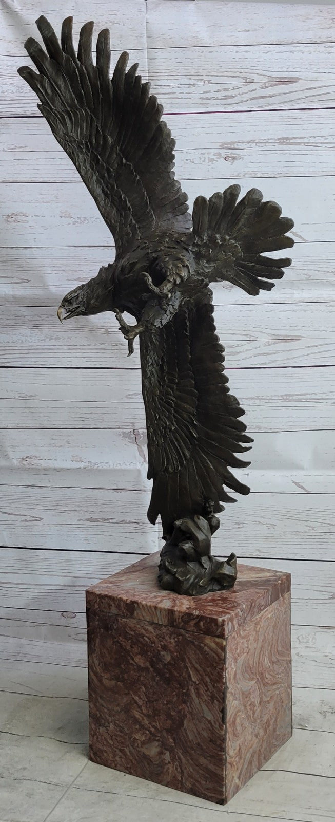 Hand Made Extra Large Eagle Museum Quality Classic Artwork Bronze Sculpture Deal