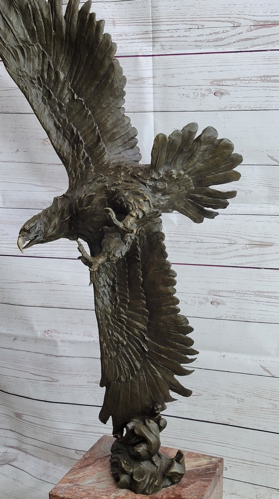 Hand Made Extra Large Eagle Museum Quality Classic Artwork Bronze Sculpture Deal