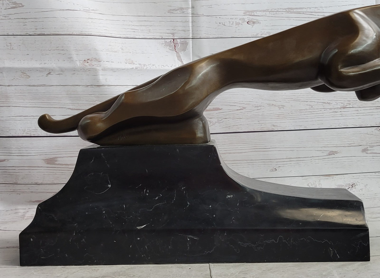 Hot Cast Bronze Statue: Handcrafted Jaguar Panther Collectible Artwork Art