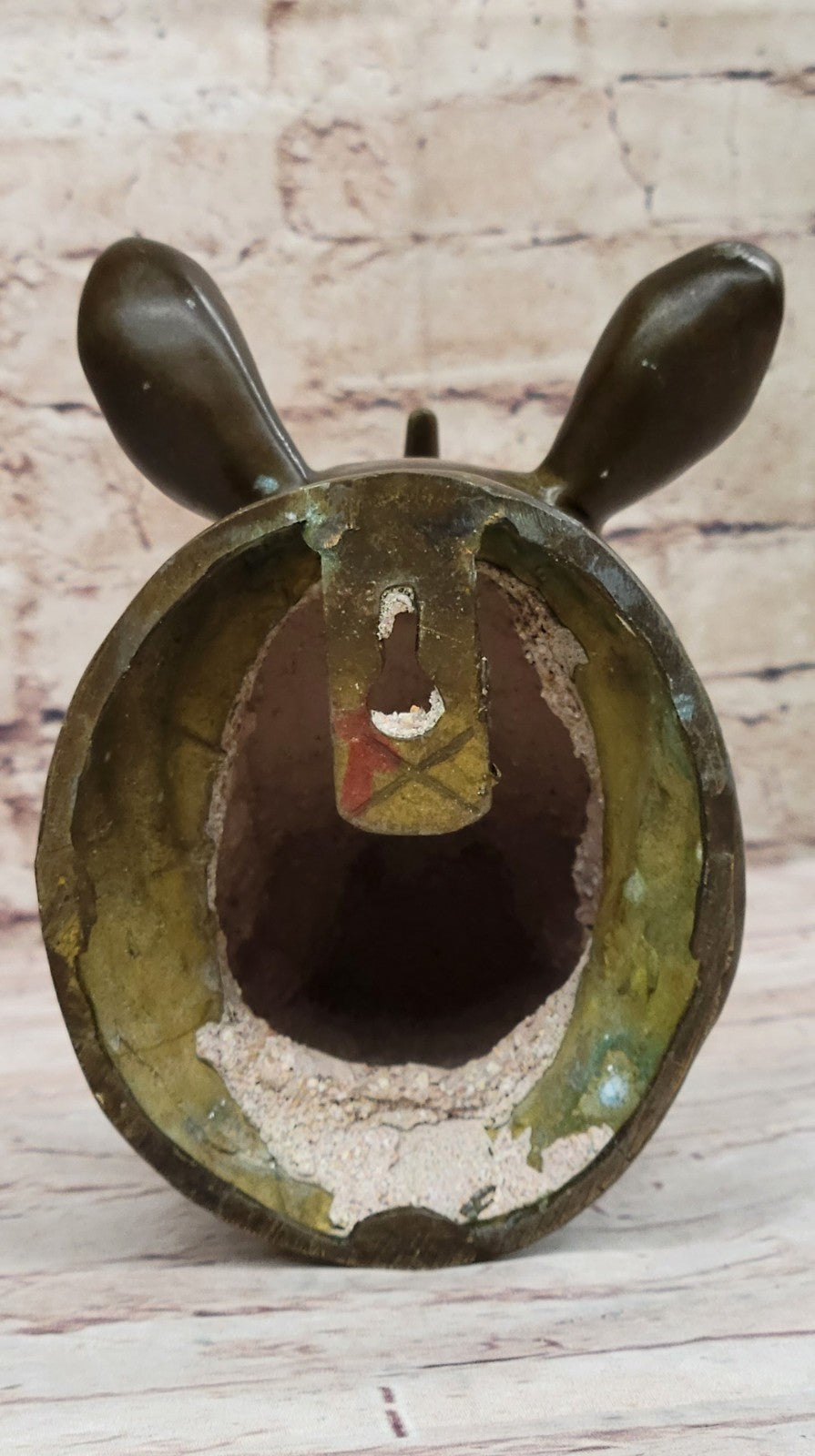 100% Bronze Rhinoceros Head Bust Sculpture – Art Deco Large Original Sale