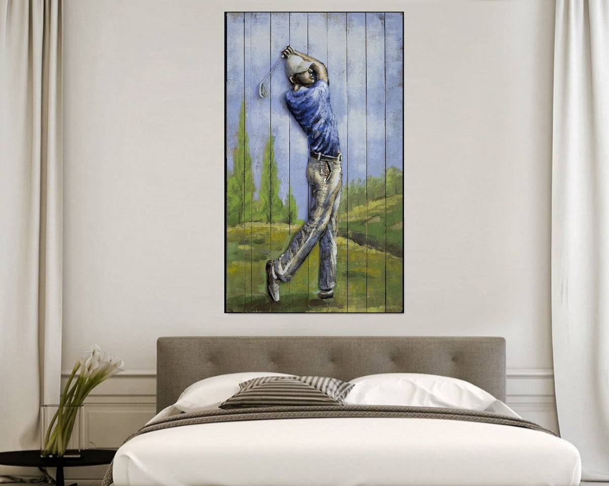 Golf Club`s Best 3d metal wall decor art metal solid Bedroom Livingroom Decorative