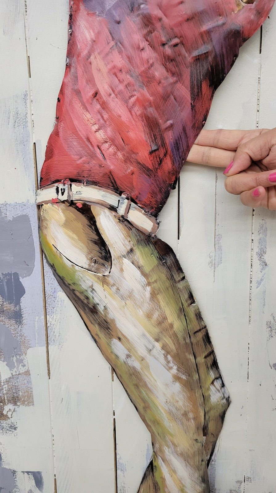 Galvanized Metal home Decor 2018 new custom oil painting reproduction 3d wall Golfer