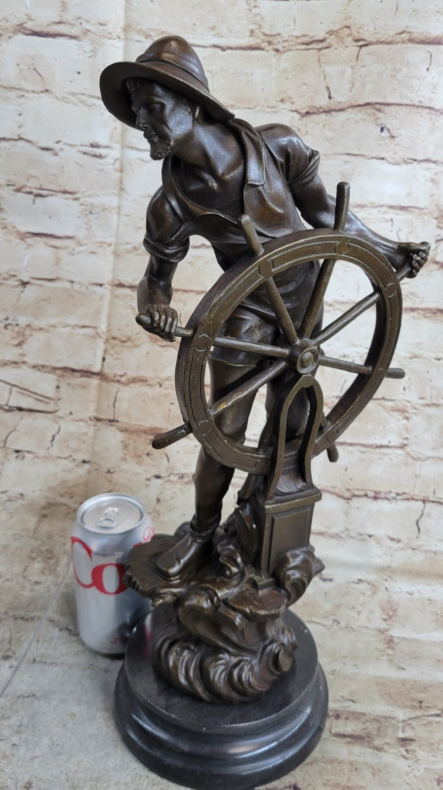 Buy Bronze Fisherman Sculpture – Vintage Sea Captain Figurine