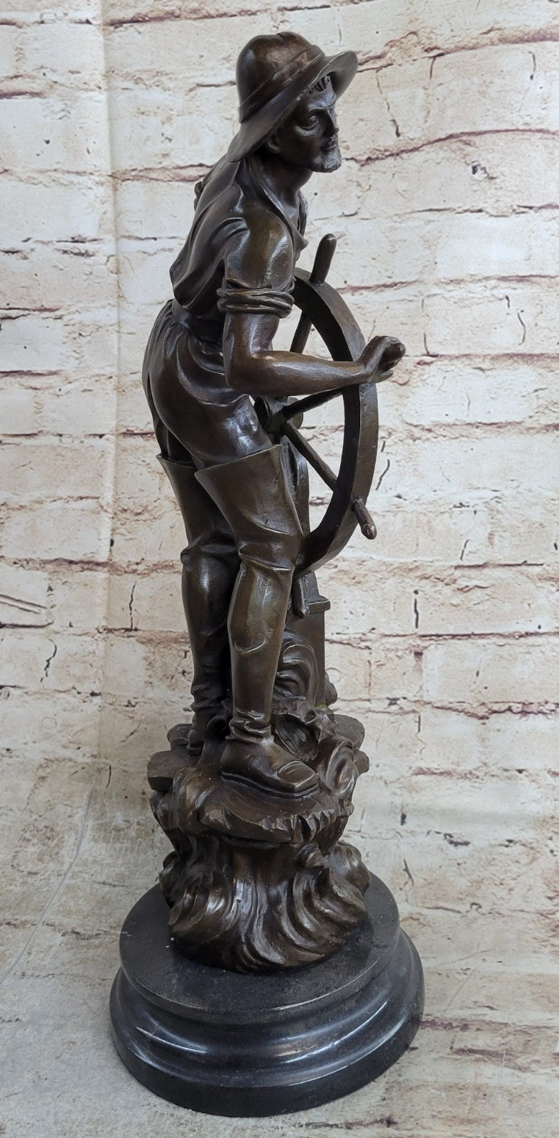 Buy Bronze Fisherman Sculpture – Vintage Sea Captain Figurine