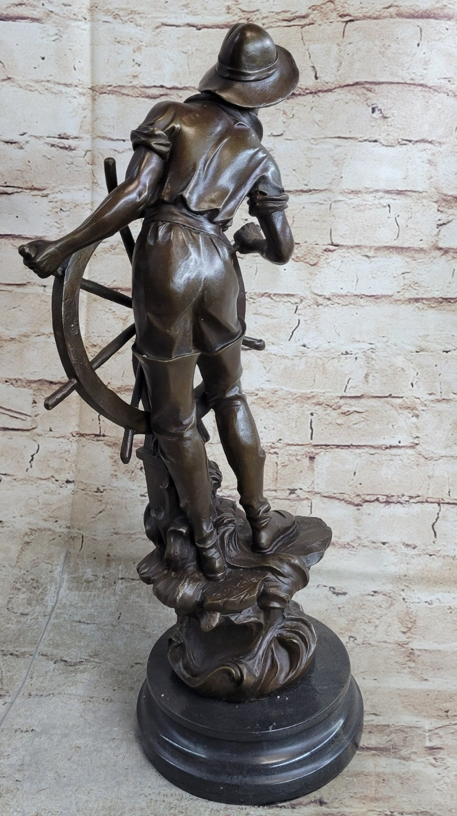 Buy Bronze Fisherman Sculpture – Vintage Sea Captain Figurine