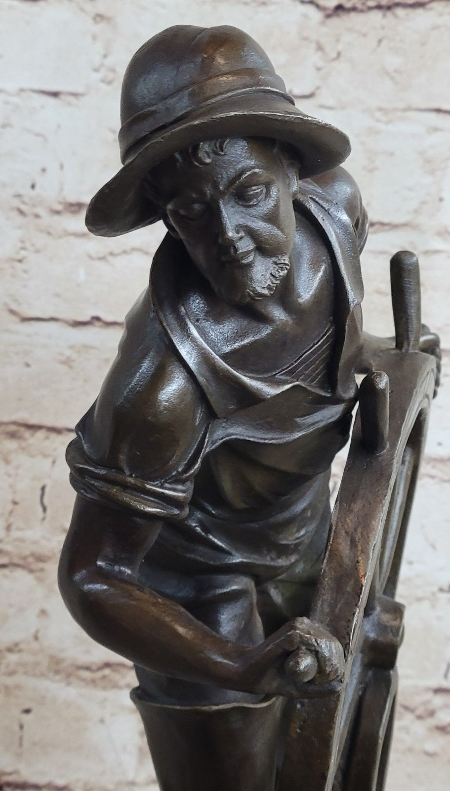 Buy Bronze Fisherman Sculpture – Vintage Sea Captain Figurine