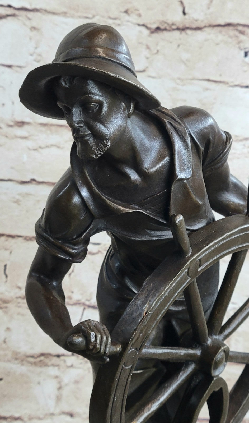 Buy Bronze Fisherman Sculpture – Vintage Sea Captain Figurine