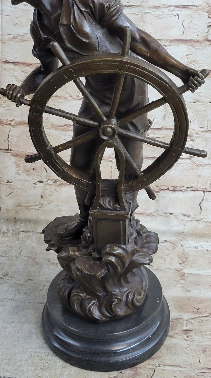 Buy Bronze Fisherman Sculpture – Vintage Sea Captain Figurine