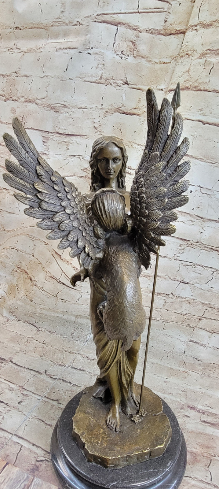 1920s Bronze Winged Griffin Art Deco Sculpture by M. Mercie – Magnificent Tabletop Home Décor for Sale
