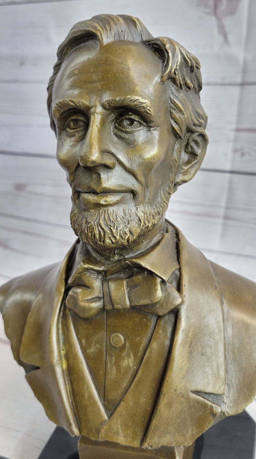 Bronze Abraham Lincoln Abe Presidential Bust Civil War Gettysburg DC art Rare