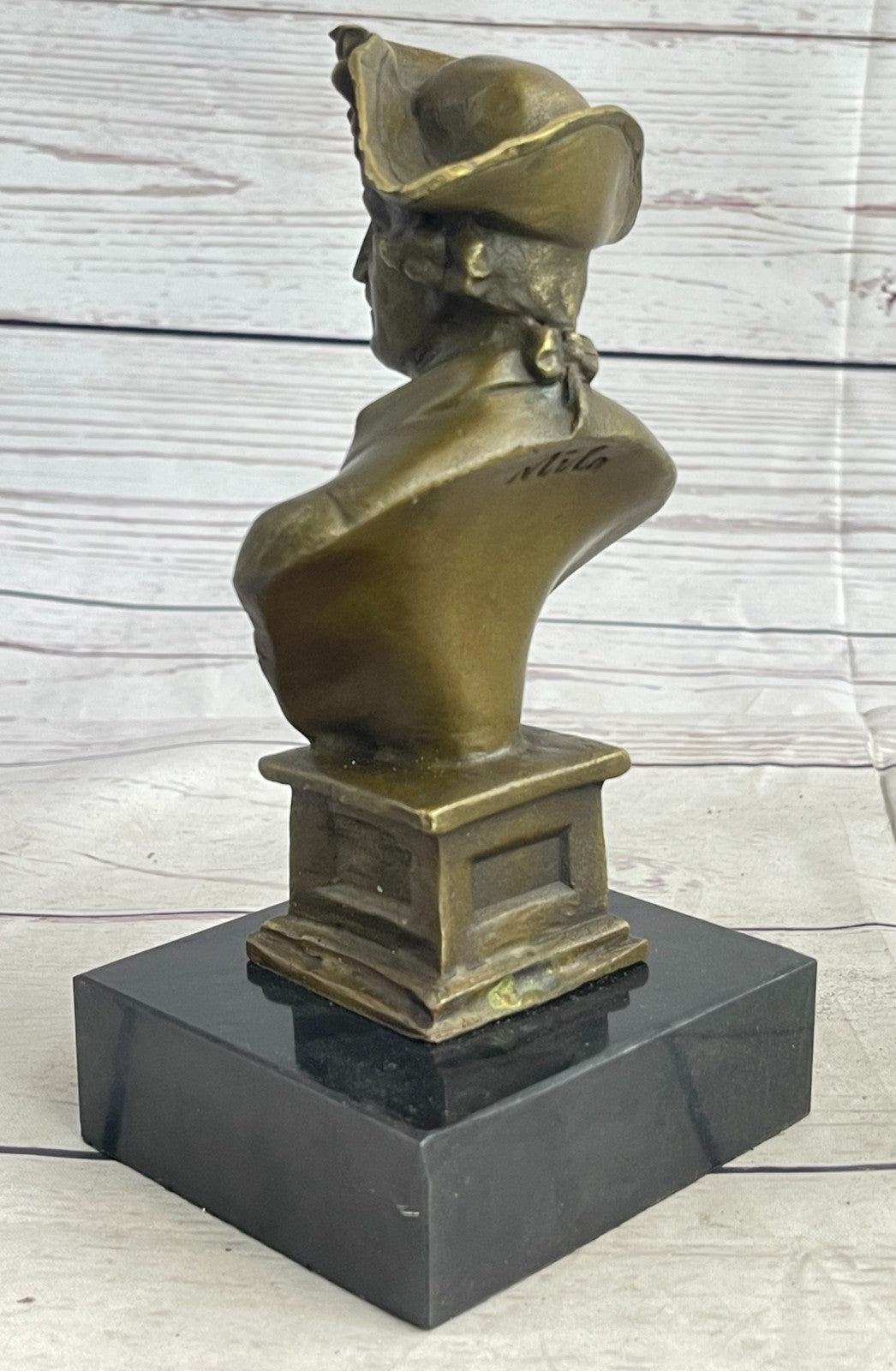 LORD NELSON FREDERICK II THE GREAT NAPOLEON SIGNED PURE HOTCAST BRONZE BUST GIFT