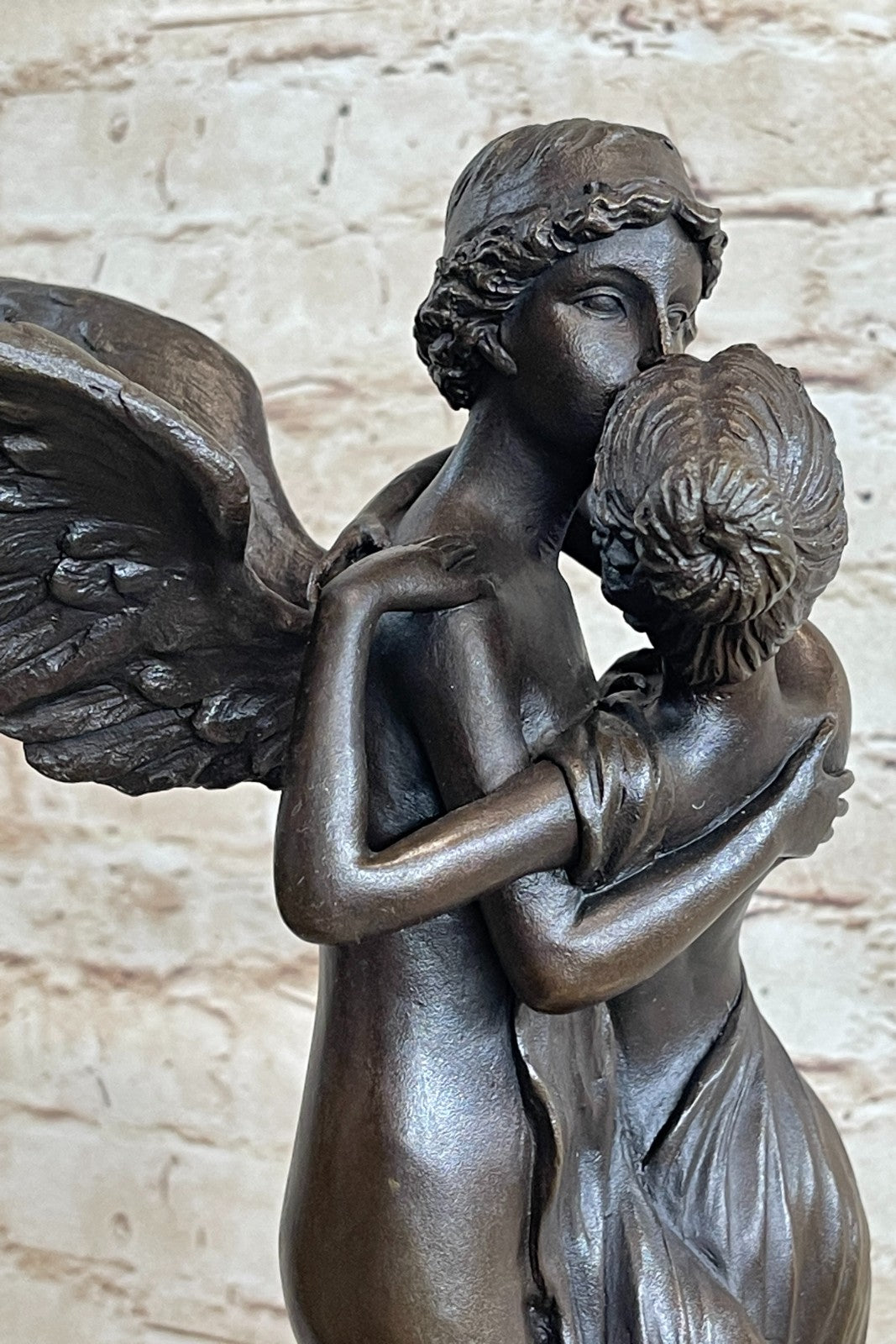 WEDDING GIFT Lovers Cupid Psyche Eros Aphrodite Venus Bronze Marble Statue Gift