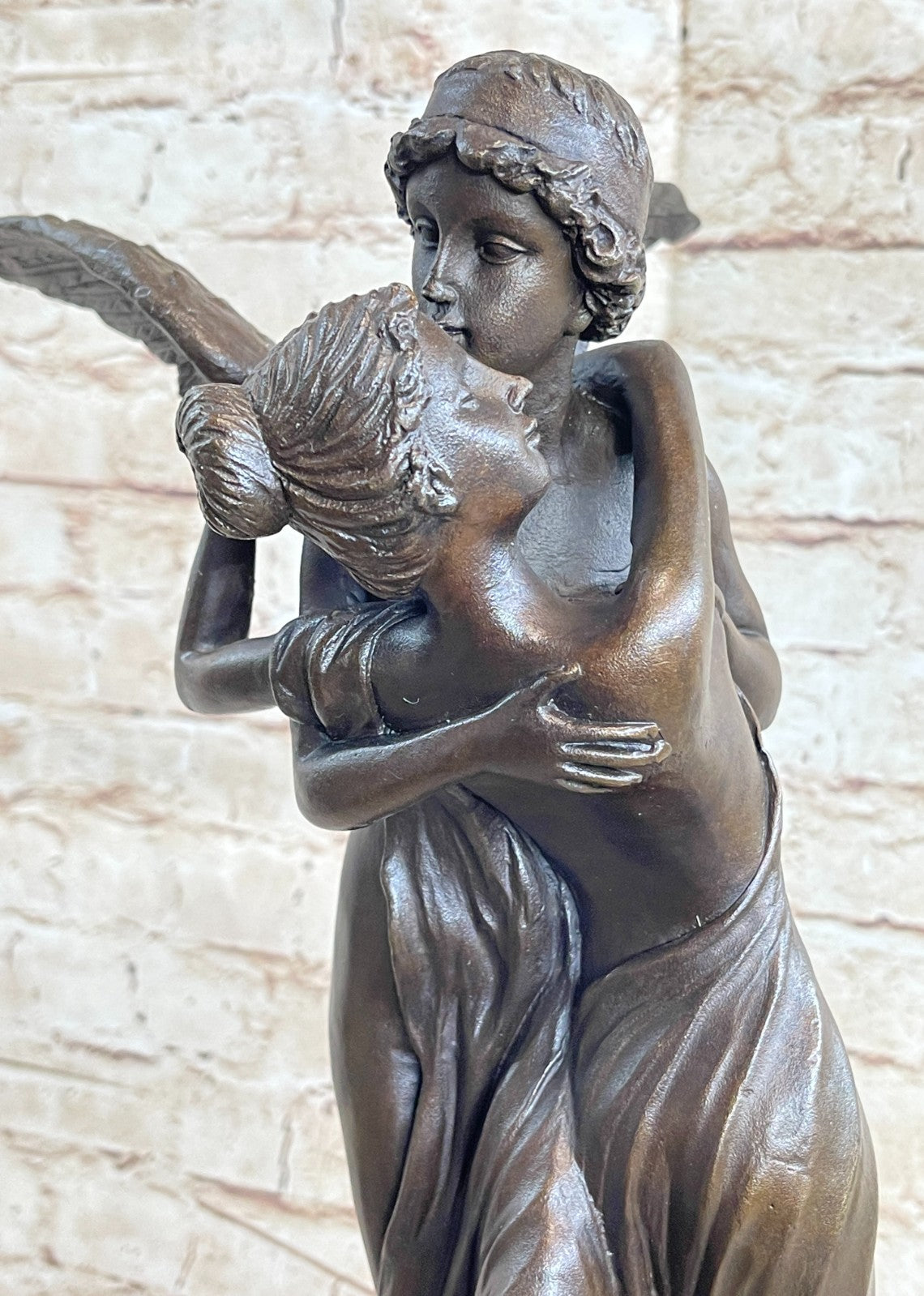 WEDDING GIFT Lovers Cupid Psyche Eros Aphrodite Venus Bronze Marble Statue Gift