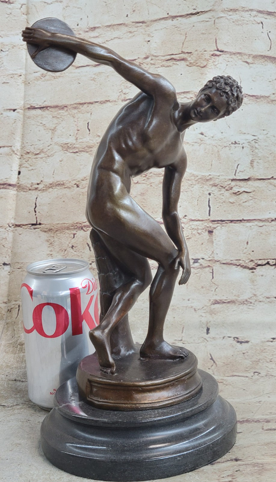 Discobolus of Myron Bronze Statue Sculpture - Discus Thrower - Olympic Games