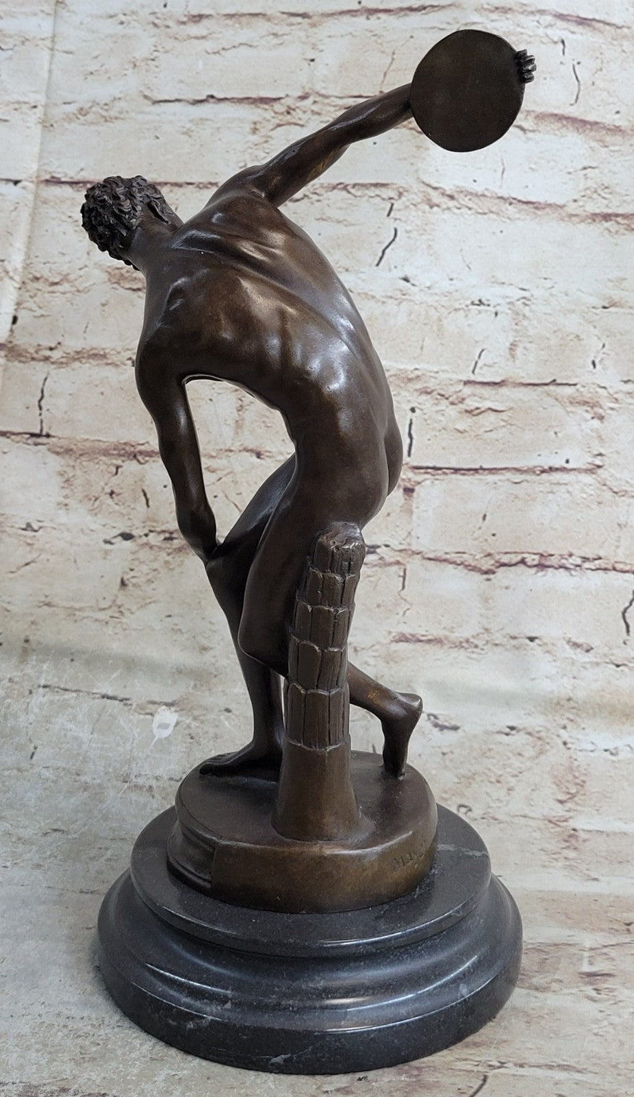 Discobolus of Myron Bronze Statue Sculpture - Discus Thrower - Olympic Games