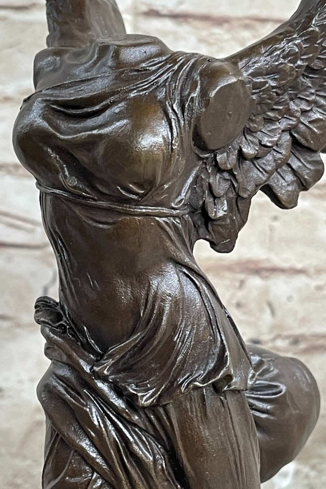 Buy Nike Paris Louvre Winged Victory Athena 25" Bronze Marble Statue – Exquisite Greek Mythology Art Sculpture
