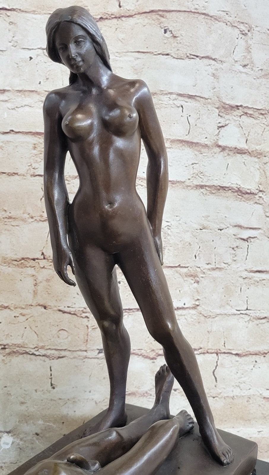 Handcrafted bronze sculpture SALE Ca Hot Cast Hot Deco Art Female And Male Nude