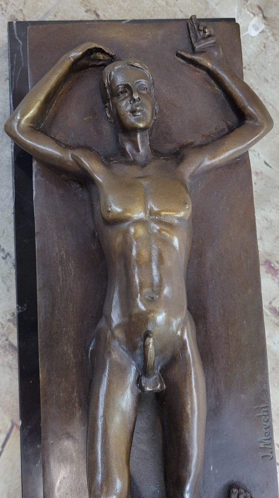 Handcrafted bronze sculpture SALE Ca Hot Cast Hot Deco Art Female And Male Nude
