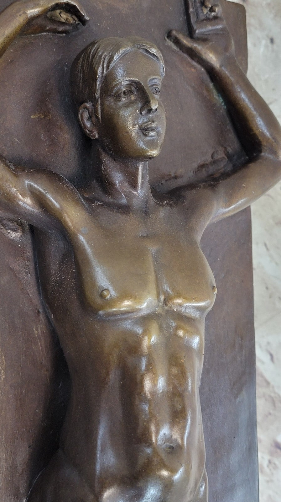 Handcrafted bronze sculpture SALE Ca Hot Cast Hot Deco Art Female And Male Nude