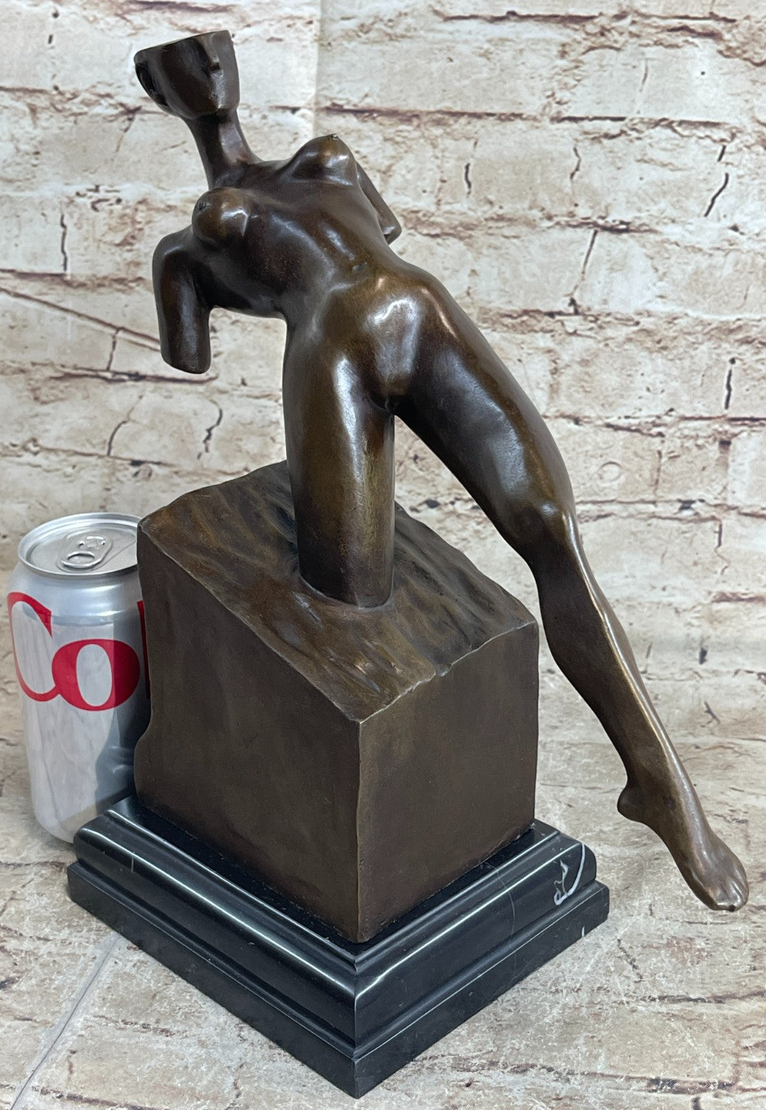 Handcrafted Genuine Bronze sculpture SALE Woman Nude Sensual Erotic Abstract