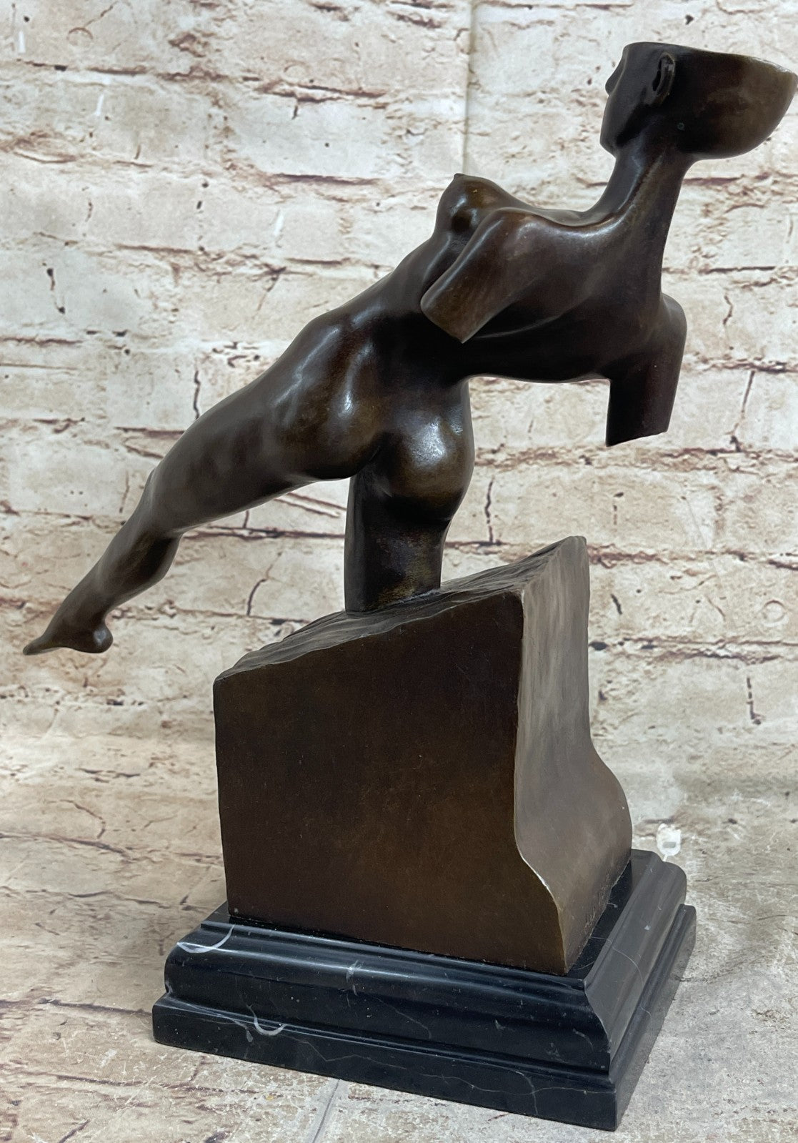 Handcrafted Genuine Bronze sculpture SALE Woman Nude Sensual Erotic Abstract
