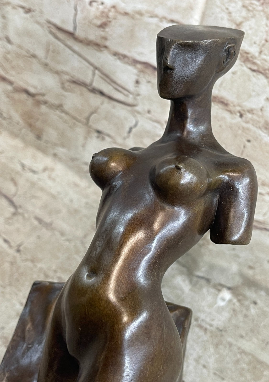 Handcrafted Genuine Bronze sculpture SALE Woman Nude Sensual Erotic Abstract